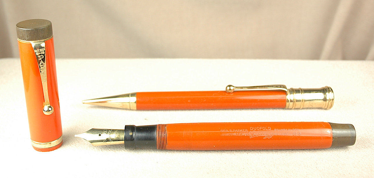 Vintage Pens: 4616: Parker: Parker Duofold Set